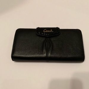 Coach black wallet